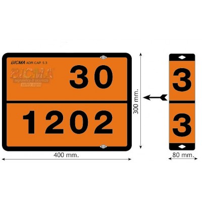 Табличка оранжевая дизель/бензин, с накл пластиной 