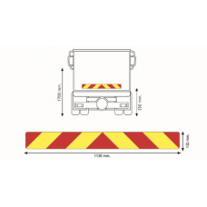 Задний опознавательный знак для грузовика (самоклеящаяся основа). 
